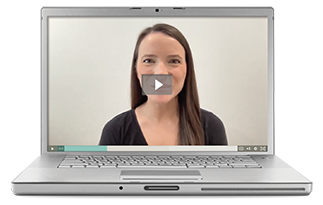 A laptop with student minilesson video